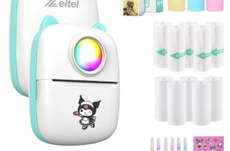 ZEITEL® Mini Bluetooth Thermal Printer with LED,  &hellip;