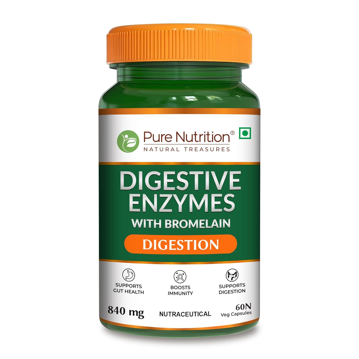 Pure Nutrition Digestive Enzymes 840mg with Bromel &hellip;