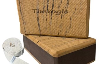The Yogis Yoga Blocks Set of 2 and Belt for Stretc &hellip;