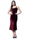 Vaararo Velvet Sleeveless Maxi Dress for Women | F &hellip;