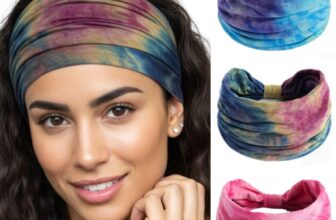 XFYT Pack of 3 Tie-Dye Boho Chic Sports Hair Bands &hellip;