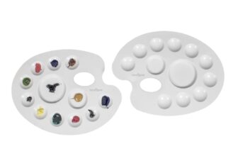 ZAHEPA Oval 12 Compartment Colour Palette for Pain &hellip;