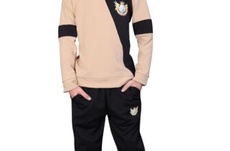 Boys T-Shirt and Trackpant Set, Stretchy Activewea &hellip;