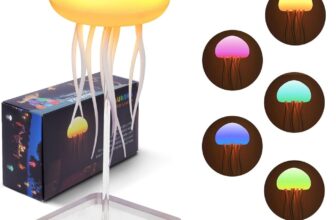 FLYNGO Plastic Night Light Jellyfish LED Lamp with &hellip;