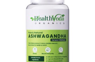 Health Veda Organics Ashwagandha 1000mg | 60 Veg T &hellip;