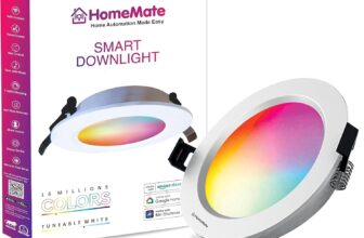 HomeMate WiFi Smart LED Downlight | 15 Watt, Round &hellip;