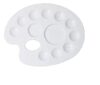 Large Elliptical Paint Mixing Palette – 12-Compa &hellip;