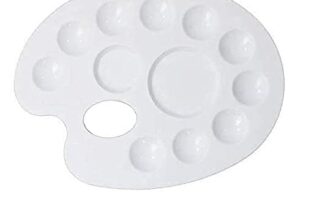 Large Elliptical Paint Mixing Palette – 12-Compa &hellip;