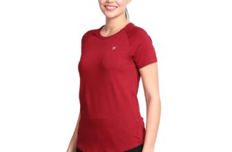 Lavos Women’s Regular Fit T-Shirt with Half  &hellip;