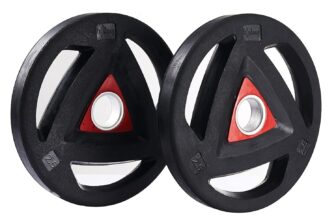 Lifelong Olympic Barbell Rubber Weight Plates with &hellip;