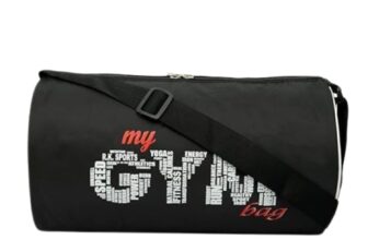 Sports Gym Duffle Bag with Shoulder Strap Black