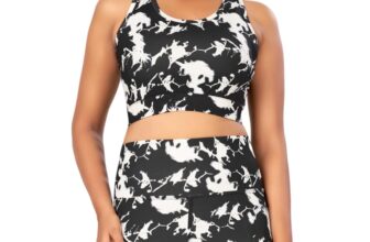 Womens Sleeveless Sport Crop Top and Shorts Gym Fi &hellip;