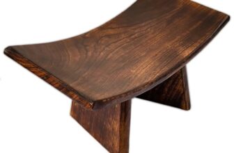 Wooden Curved Antique Finish Meditation Bench | Se &hellip;