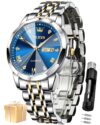 OLEVS Watch for Man Analog Quartz Dress Diamond Bu &hellip;