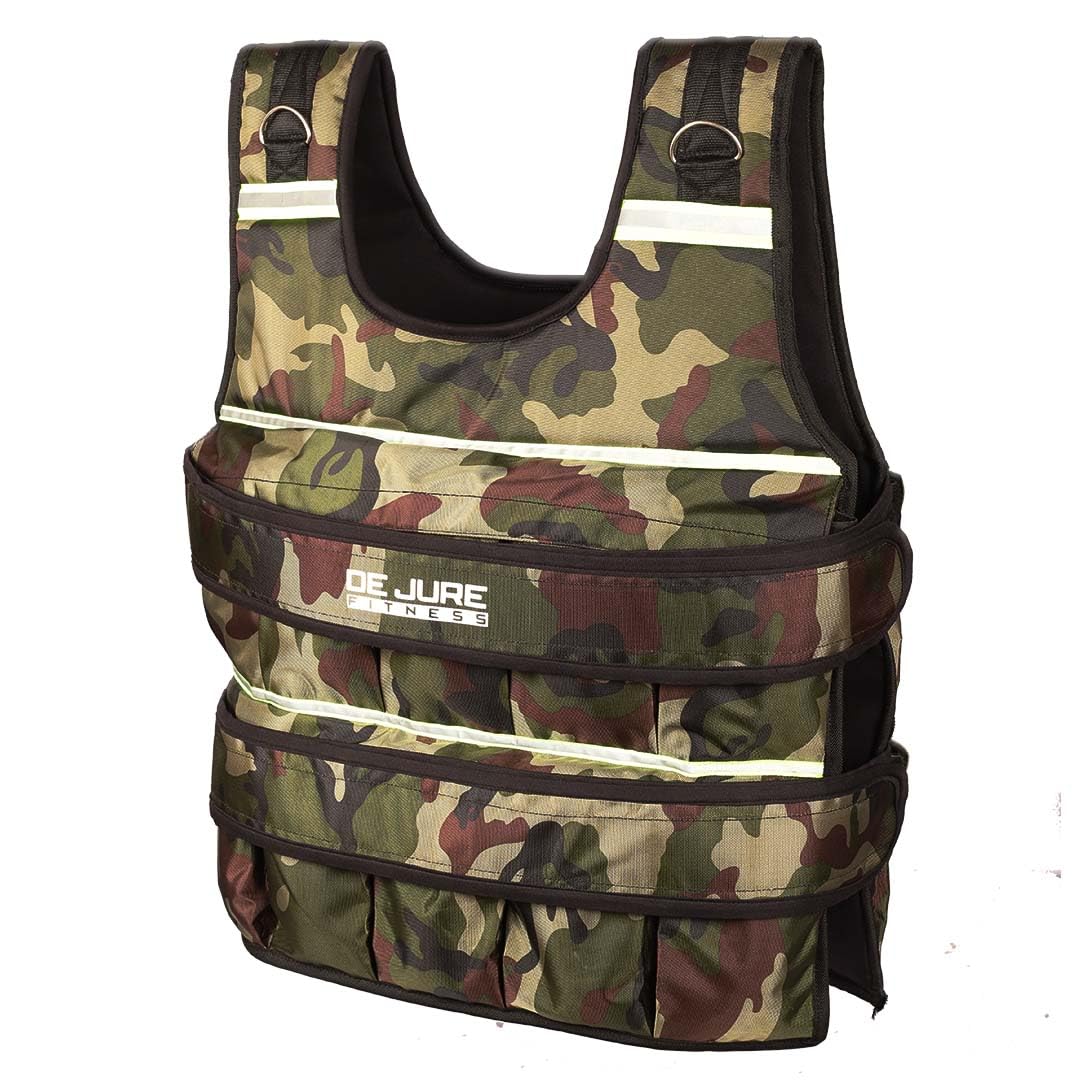 De Jure Fitness Adjustable Weighted Vest Jacket 15 &hellip;