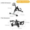 Mini Cycle Pedal Exerciser with Adjustable Resista &hellip;
