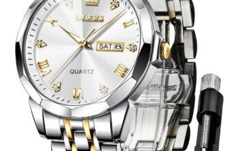 OLEVS Watch for Man Analog Quartz Dress Diamond Bu &hellip;