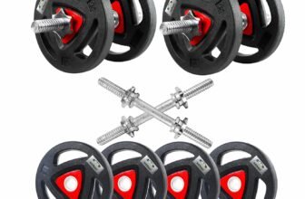 Watson, Dumbbells Set, 10Kg Olympic Weight Plates, &hellip;