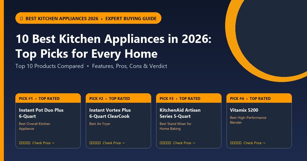 10 Best Kitchen Appliances in 2026: Top Picks for Every Home - Best Kitchen Appliances 2026