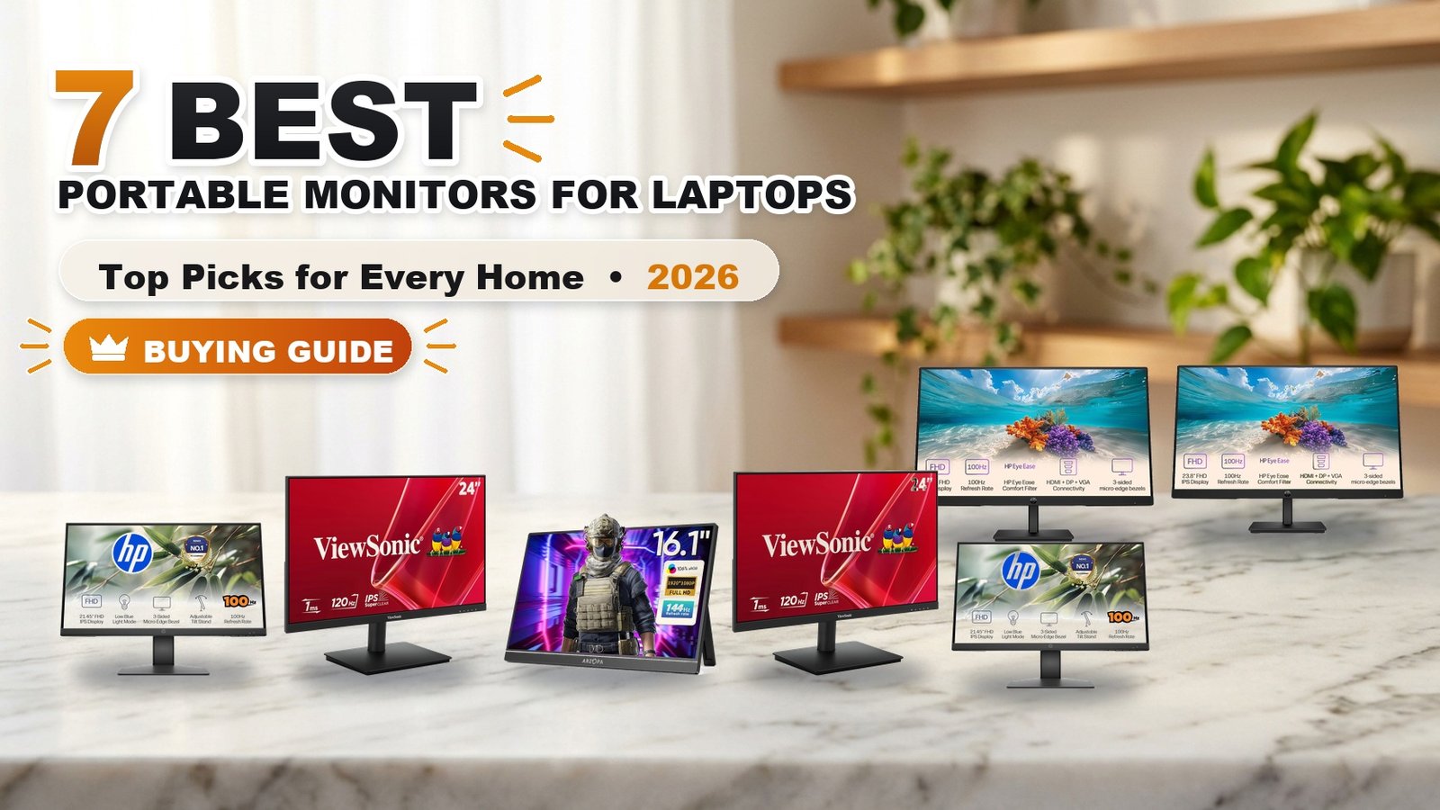 7 Best Portable Monitors for Laptops in 2026 - Best Portable Monitors for Laptops 2026