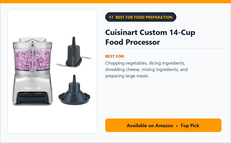 Cuisinart Custom 14-Cup Food Processor - Best for Food Preparation (Best Kitchen Appliances 2026)