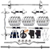 BULLAR Steel Home Gym Set with 5Ft Straight Rod, C &hellip;
