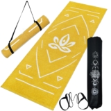 Cotton Yoga Mat For Men Women With Guidelines For  &hellip;