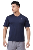 FUAARK Men Abzorb Solid Round Neck Tshirt