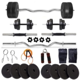 Home Gym Weight Set, 20 kg Barbell with Plates, EZ &hellip;