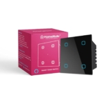 HomeMate® Wi-Fi Smart 4 Gang Touch Switch (Black, &hellip;