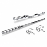 LEEWAY Gym Barbell Rod 5ft Straight & 3Ft Cur &hellip;