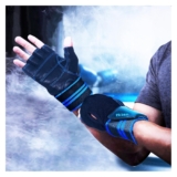 Leather Fingerless Sree Gloves for Gym Workout Cro &hellip;
