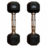 Leeway Hex Dumbbell 2.5kg Pair | Rubber Coated Wei &hellip;