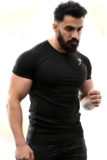 Men’s Round Neck Slim Fit Gym Sports T-Shirt