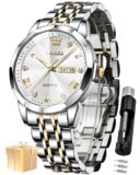 OLEVS Watch for Man Analog Quartz Dress Diamond Bu &hellip;