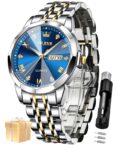 OLEVS Watch for Man Analog Quartz Dress Diamond Bu &hellip;