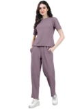 Selvia Women’s Lycra Solid Co-Ords Set| Top  &hellip;