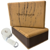 The Yogis Yoga Blocks Set of 2 and Belt for Stretc &hellip;