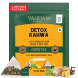 VAHDAM, Detox Kahwa Green Tea – 50 Pyramid T &hellip;