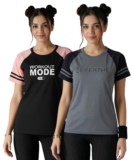 White Moon Dry Fit Half Sleeve T-Shirt Combo | Gym &hellip;