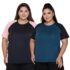 Campus Sutra Men’s Solid Black Dri-Fit Zip T &hellip;