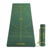 WiseLife TRUE Body Alignment Yoga Mat + Sleek Yoga &hellip;